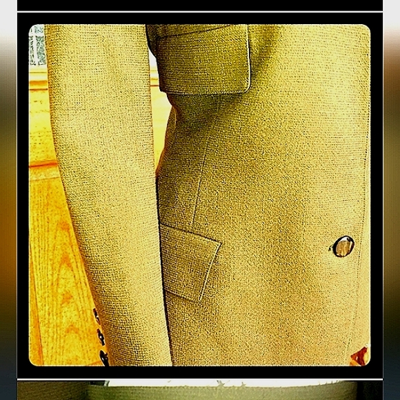 SALE! Gianni Versace 42 6 Olive Green Wool Rare Tailored Vintage Skirt Suit - Picture 3 of 10